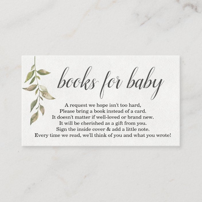 baby shower invitations with book request