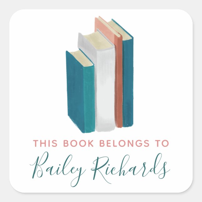 Watercolor Bookplate Label (Front)