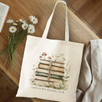 Watercolor Books and Wildflowers Book Club Name