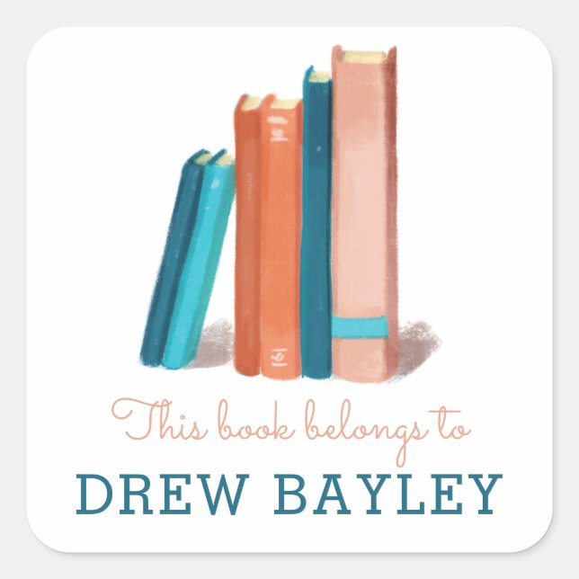 Watercolor Books Bookplate (Front)