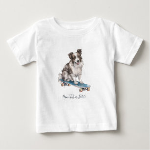 Watercolor Border Collie T-Shirt