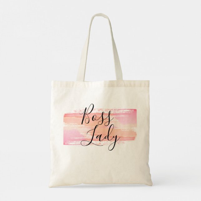 Watercolor Boss Lady Tote Bag (Back)