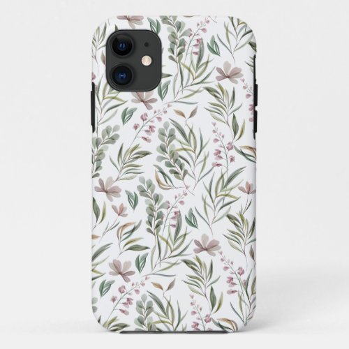 Watercolor Botanical iPhone 11 Case