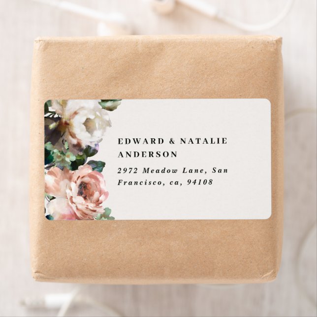 watercolor botanical elegant dark modern rustic label (Insitu)