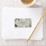 watercolor botanical floral and foliage label<br><div class="desc">Beautiful elegant watercolor botanical floral and foliage address labels.</div>