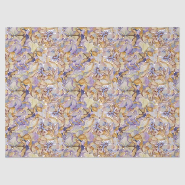 Watercolor Botanical Floral Leaf Boho  Tissue Paper (Front)