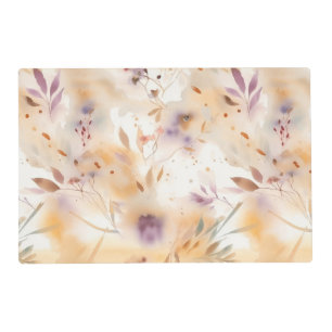 Watercolor Botanical Garden Floral Placemat