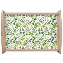 Watercolor Botanical Green leaves