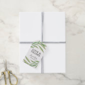 Watercolor Botanical Leaves | Wedding Thank You Gift Tags (With Twine)