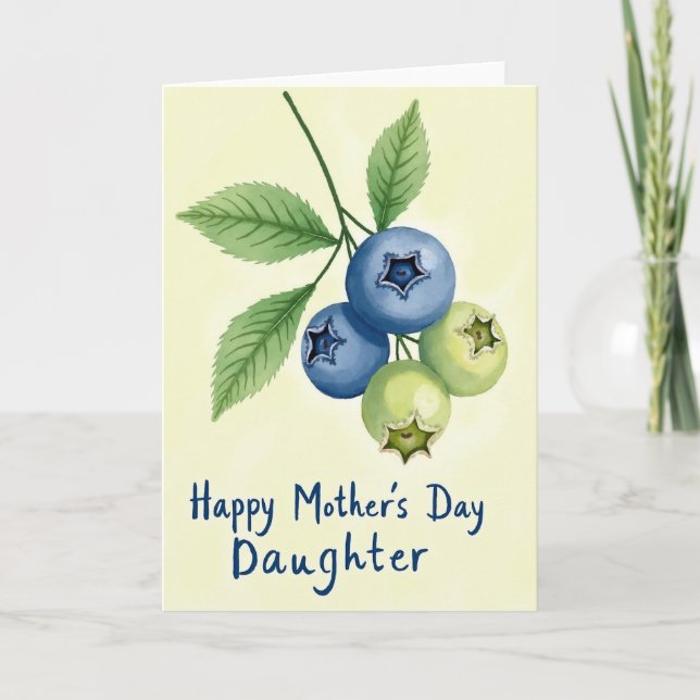 Watercolor Botanical Mothers Day Card (Front)