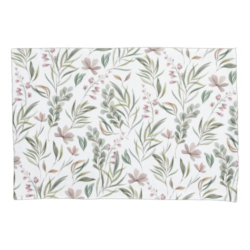 Watercolor Botanical Pillowcase