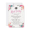 Watercolor Botanical Pink Floral Graduation Party