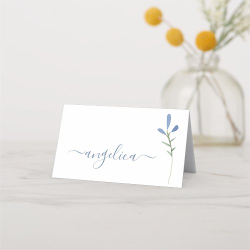 Watercolor Botanical Place Card