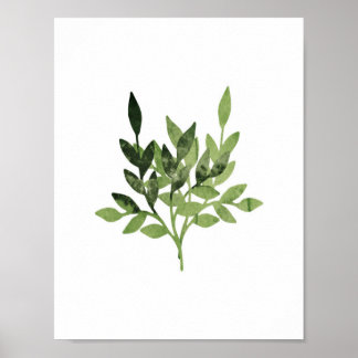 Watercolor Botanical Print