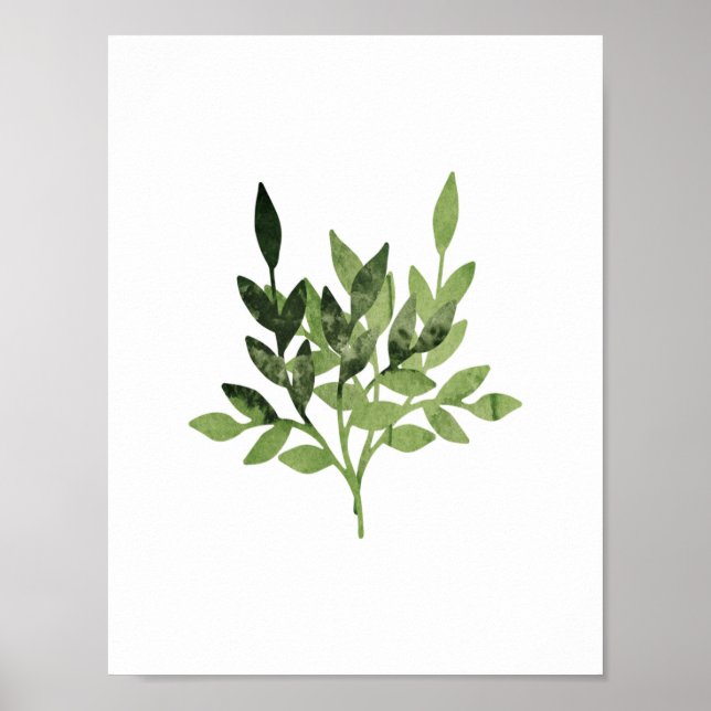 Watercolor Botanical Print (Front)