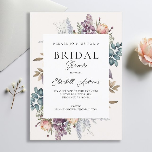 Watercolor Botanical Spring  Invitation (Creator Uploaded)