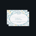 Watercolor Botanical Star David Bar Bat Mitzvah RSVP Card<br><div class="desc">Perfect RSVP enclosure card to announce a bat mitzvah, bar mitzvah or other Jewish celebration! Hand made watercolor art for you on the front and back side! FULLY CUSTOMIZABLE! Click on “Personalize” above to edit the text and add your link to the QR code. Click "edit using design tool" to...</div>