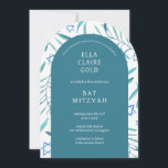 Watercolor Botanical Star of David Bar Bat Mitzvah Invitation<br><div class="desc">Perfect card to announce a bat mitzvah, bar mitzvah or other Jewish celebration! Hand made watercolor art for you on the front and back side! FULLY CUSTOMIZABLE! Click on “Personalize” above to edit the text. Click "edit using design tool" to adjust the fonts, colors and placements and to delete the...</div>