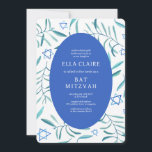 Watercolor Botanical Star of David Bar Bat Mitzvah Invitation<br><div class="desc">Perfect card to announce a bat mitzvah, bar mitzvah or other Jewish celebration! Hand made watercolor art for you on the front and back side! FULLY CUSTOMIZABLE! Click on “Personalize” above to edit the text. Click "edit using design tool" to adjust the fonts, colors and placements and to delete the...</div>