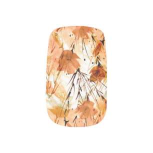 Watercolor Botanicals: Vintage Plant Pattern. Minx Nail Art