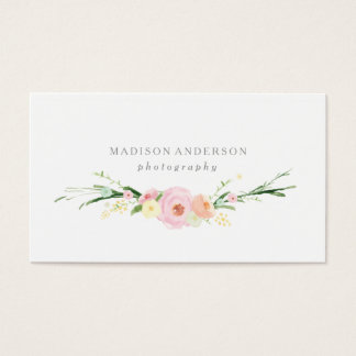 Watercolor Bouquet | Business Cards