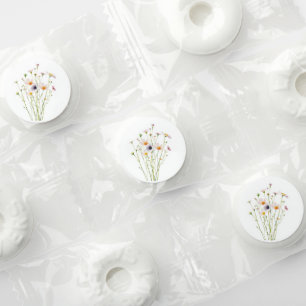 Watercolor bouquet of wildflowers life saver® mints