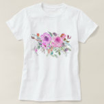 Watercolor Bouquet T-shirt at Zazzle