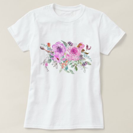 Watercolor Bouquet T-shirt