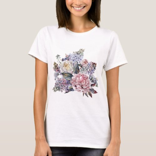 Watercolor Bouquet T_Shirt