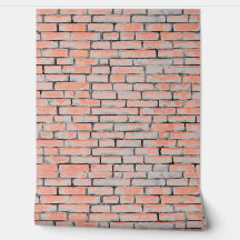 Watercolor Bricks Patterns Orange Grey Gray Custom
