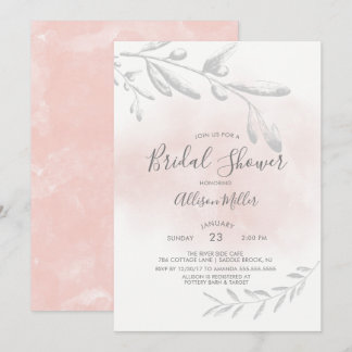 Watercolor Bridal Shower Invitation