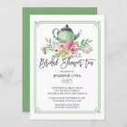 Watercolor Bridal Shower Tea Wedding Shower Invite
