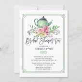 Watercolor Bridal Shower Tea Wedding Shower Invite (Front)
