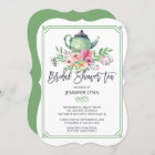 Watercolor Bridal Shower Tea Wedding Shower Invite