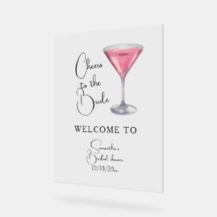 Watercolor Bridal shower Welcome Acrylic Sign