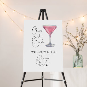 Watercolor Bridal shower Welcome Foam Board