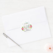 Watercolor Bridal ShowerTea Party Sticker (Envelope)