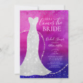 Watercolor Bride Bridal Shower Invitation (Front)