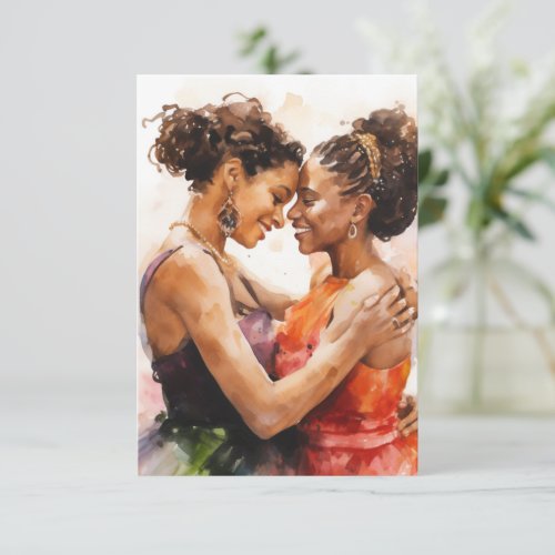 Watercolor brides Save the date