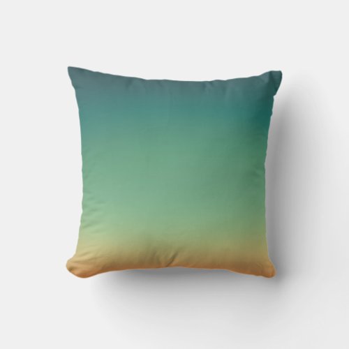 Watercolor Bright Colorful Ombr Outdoor Pillow