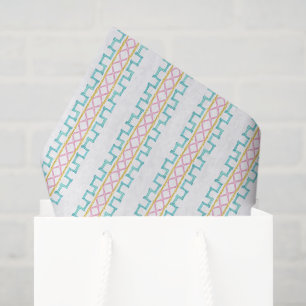 Watercolor Bright Mahjong Bamboo Tissue Paper