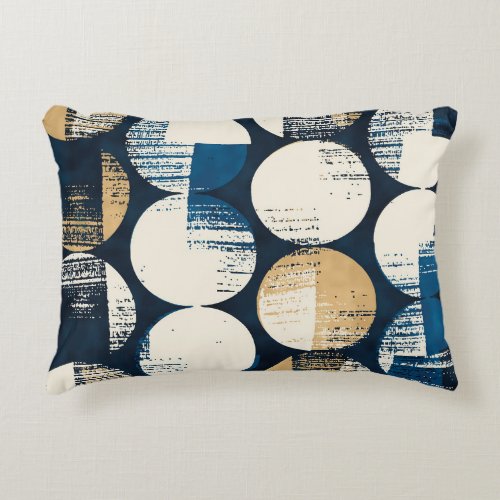 Watercolor Broken Dots Dyed Effect Accent Pillow