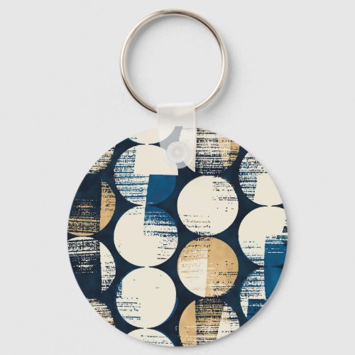 Watercolor Broken Dots Dyed Effect Keychain