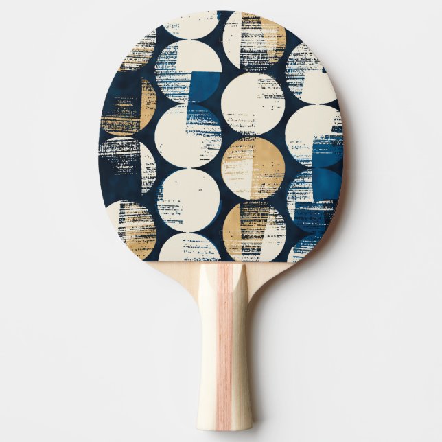 Watercolor Broken Dots, Dyed Effect. Ping Pong Paddle (Front)