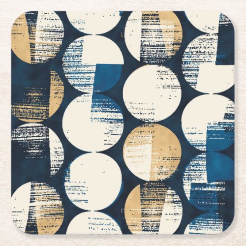 Watercolor Broken Dots Dyed Effect Square Paper Coaster