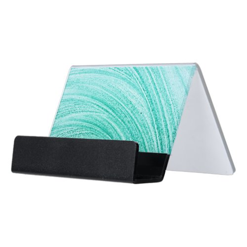 watercolor brush curved line texture desk business card holder