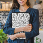 Watercolor brush strokes – black and white laptop sleeve<br><div class="desc">Abstract painting with symmetrical brush strokes. It is a simple illustration in a very modern way. Black and white palette.</div>
