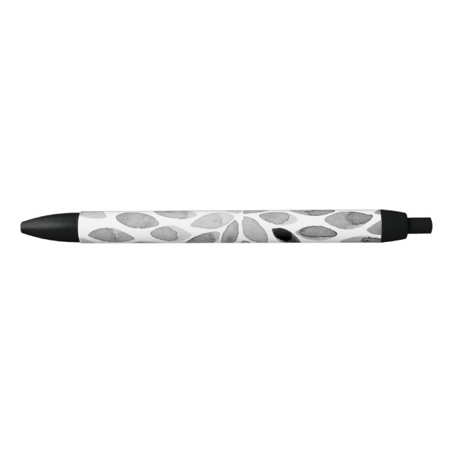 Watercolor brush strokes – black and white pen (Front)