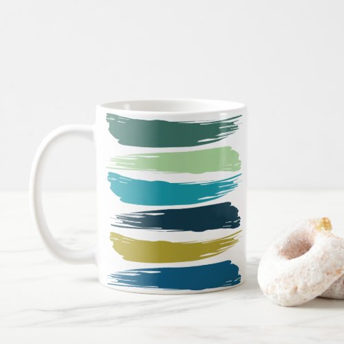 Watercolor Brush Strokes Coffee Mug