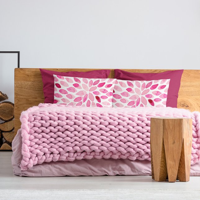 Watercolor brush strokes – pink palette pillow case (Creator Uploaded)